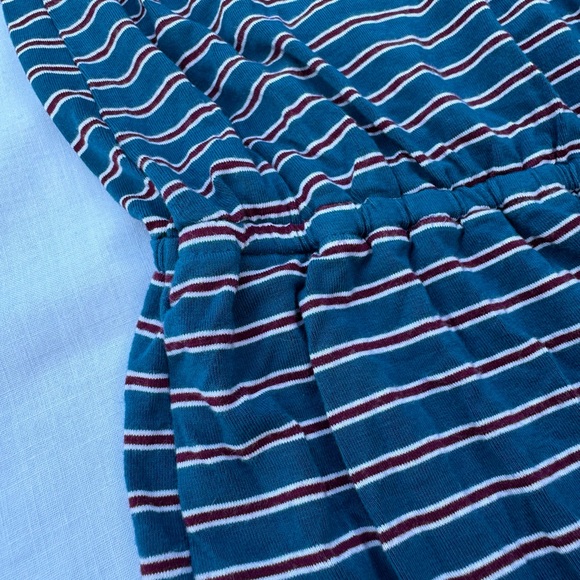 American Eagle Crossover V-Neck Striped Romper - Picture 6 of 12